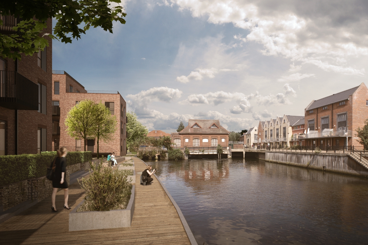 LSI Architects Design for new Norwich City Centre Apartments on Westwick Street