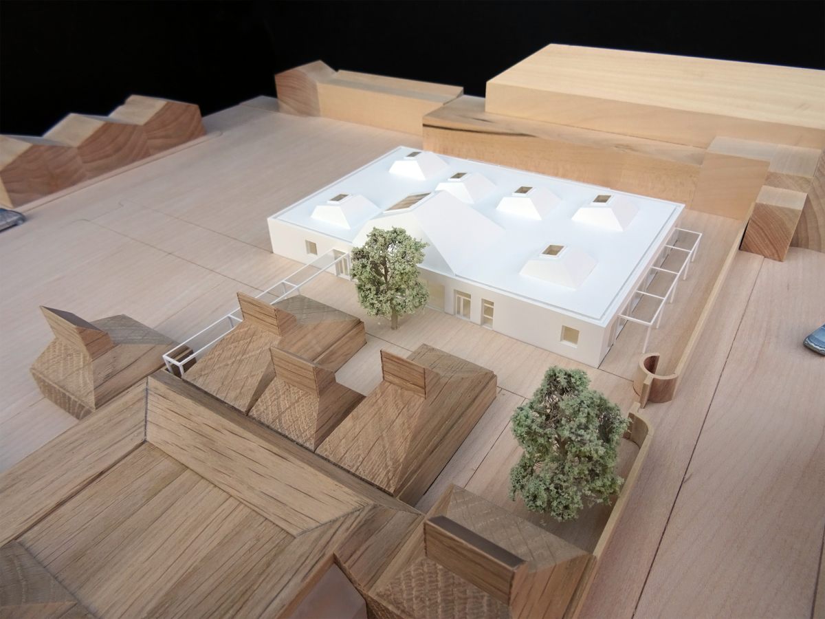 Image of Architectural Model of proposals to refurbish Grade II Listed Bromley Hall School in London Borough of Tower Hamlets