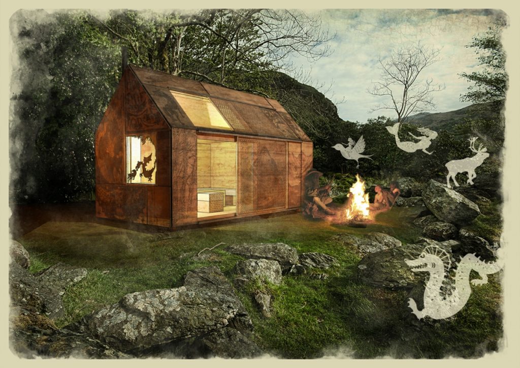 The Bard's Hut -LSI Architects entry into the Welsh Glamping Cabin Competition