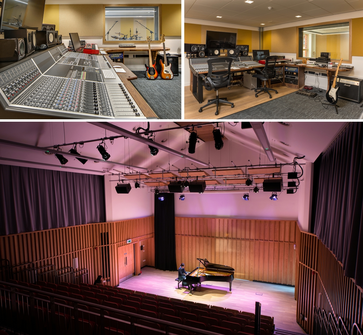 Gresham's School Britten Building Sixth Form and Music School Performing Space and Recording Studios