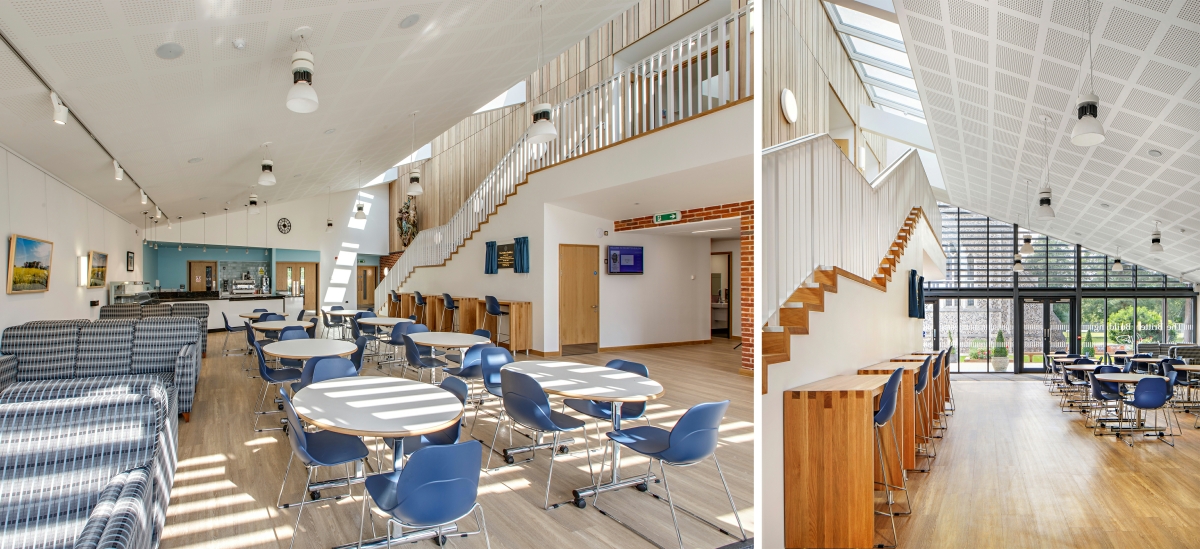 Gresham's School Britten Building Sixth Form and Music School Cafe Space