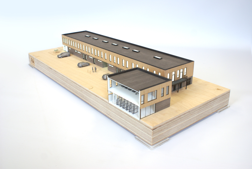 Architectural Model of the new Norwich City Football Club Academy Building