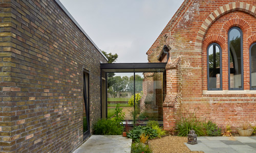 Thursford Castle Residential Architecture Glazed Link