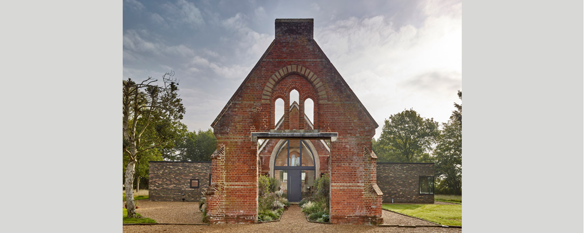 Thursford Castle Residential Architecture Chapel Entrance