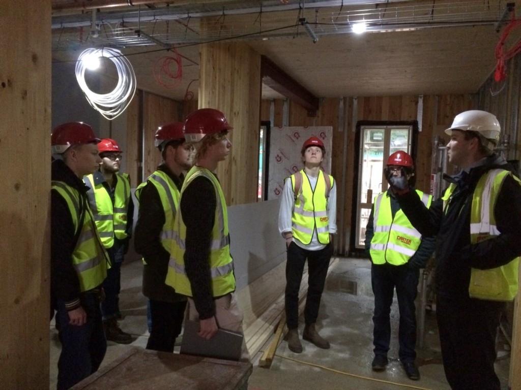 Aspiring Architects Visit New UEA Student Residences Site LSI Architects
