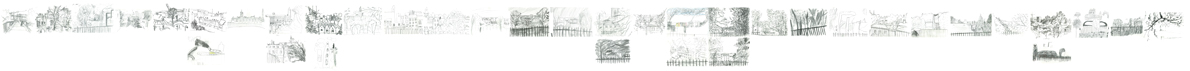 Completed sketch panorama from the Big Draw at Norwich Castle Event