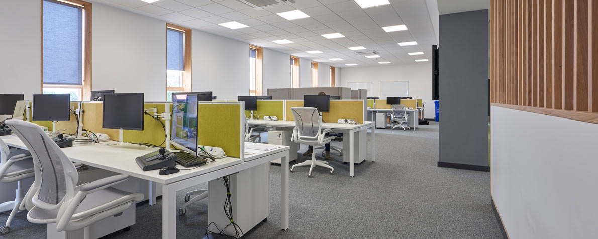 Office Space at Norwich City Football Club's Lotus Academy at Colney, designed by LSI Architects