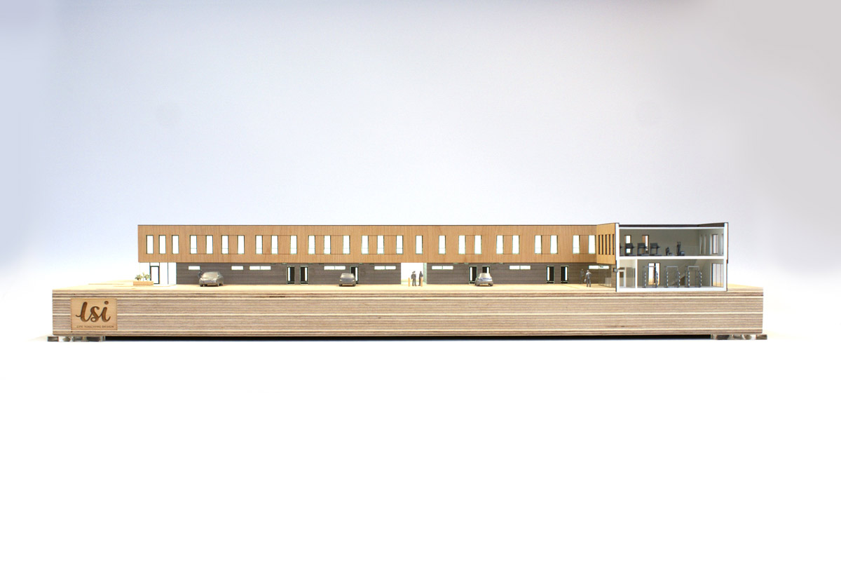 LSI Architects Norwich City Football Club Academy Building Architectural Model