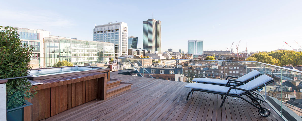 Views out from Fitzrovia Apartments Penthouse