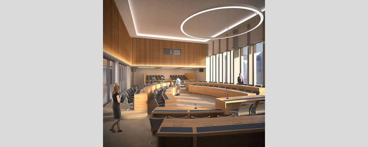 Thurrock Civic Office Proposals Council Chamber