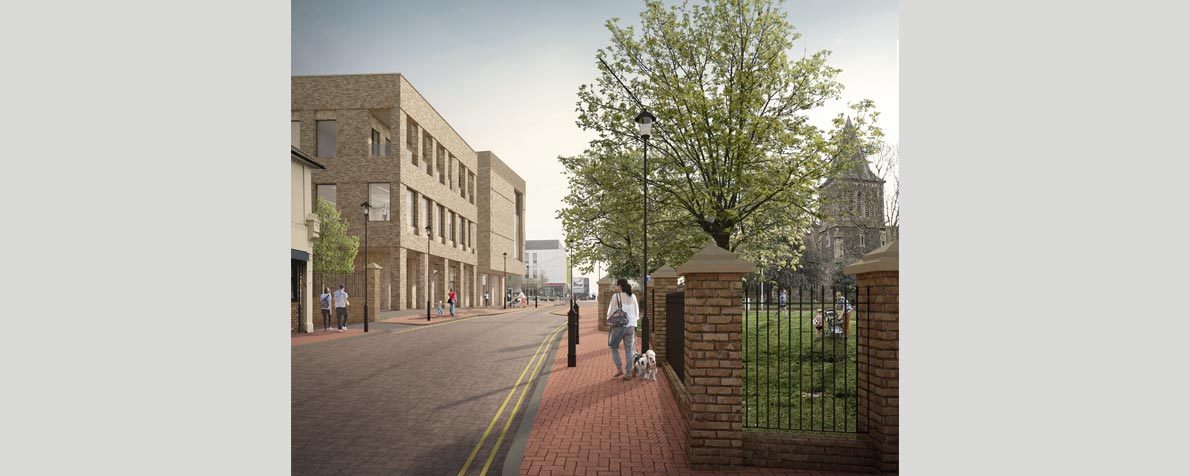 Thurrock Civic Office Proposals view from street