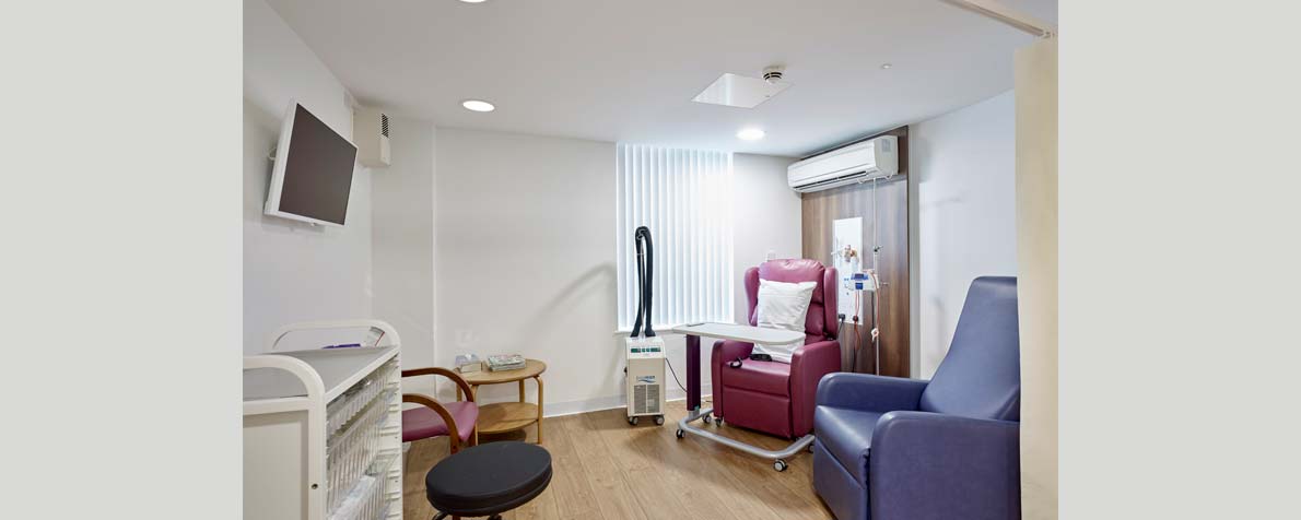 Interiors at Kensington Cancer Centre at BMI Princess Margaret Hospital in Windsor