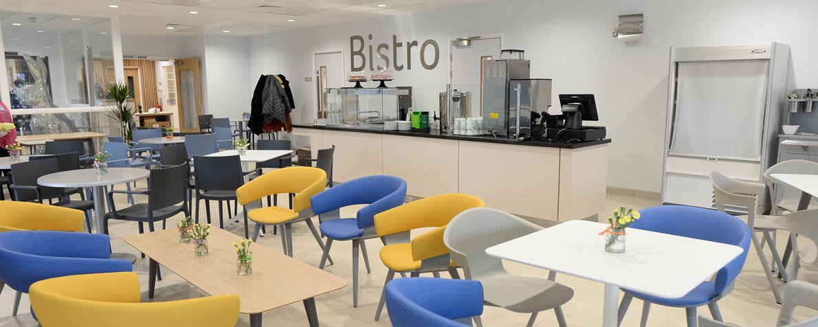 Bistro space at New Fair Havens Hospice in Southend