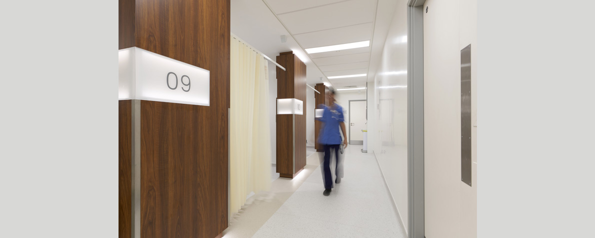 LSI Architects: The endoscopy patient bays at Parkside Hospital