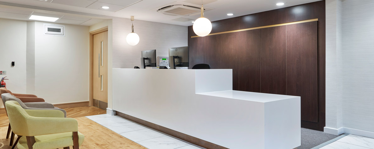 LSI Architects: reception at the Parkside Hospital