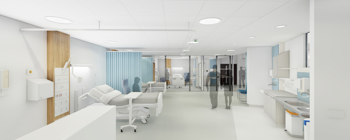LSI Architects: Visualisation of GAMA Hospital Training Suite