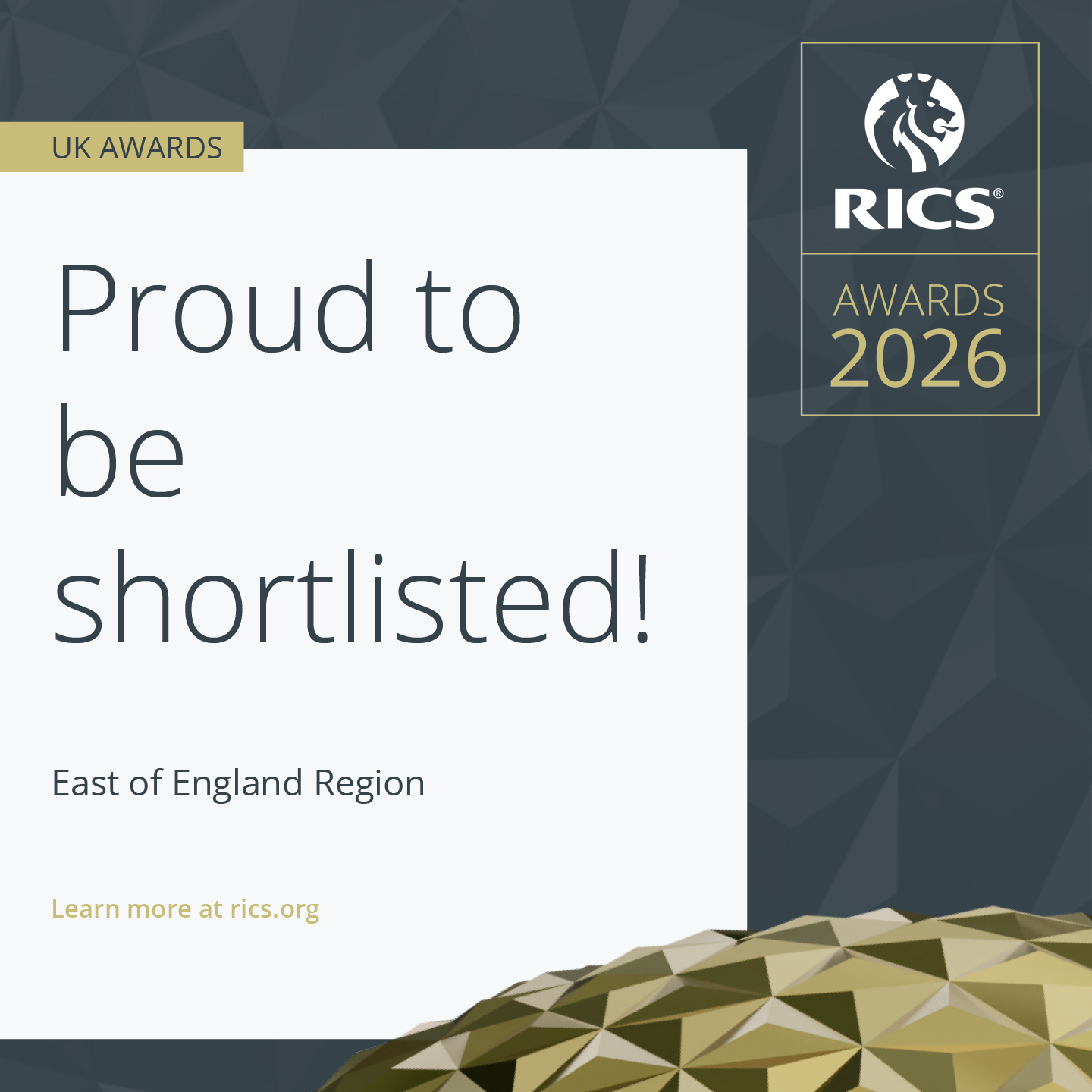 RICS Awards (East of England) 2026 - 2026